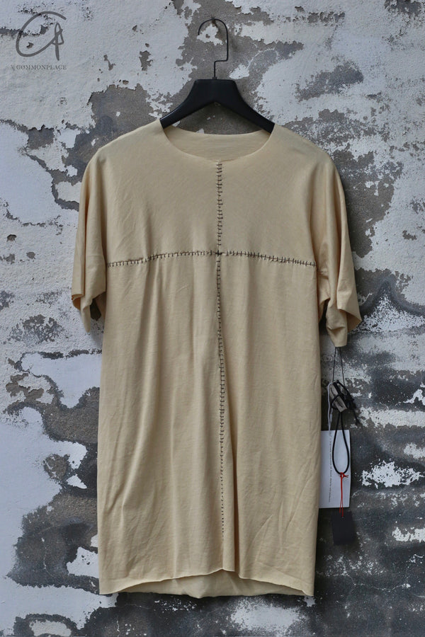 m.a+ single short-sleeved T-shirt series linen cotton Italian craftsman handmade MA-T211C/CM JCL10-CREAM T211C/CM JCL10 CREAM